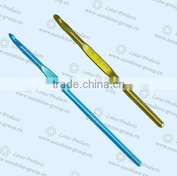 Aluminium Crochet Hook With Blister Card Packing Supply Various Size Crochet Hook