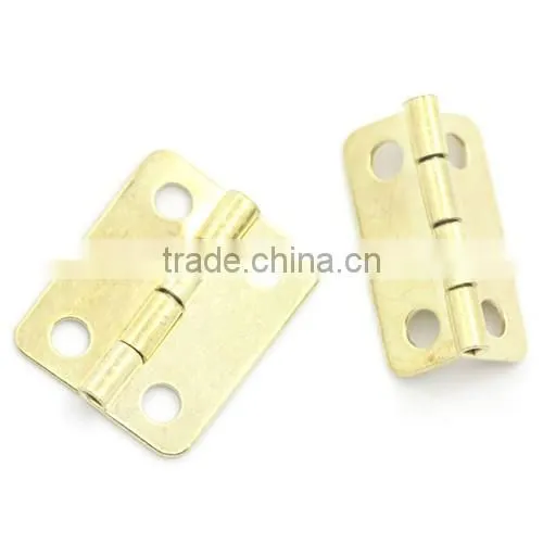 Gold Plated 4 Holes Door Butt Hinges(rotated from 0 degrees to 280 degrees) 16mmx13mm