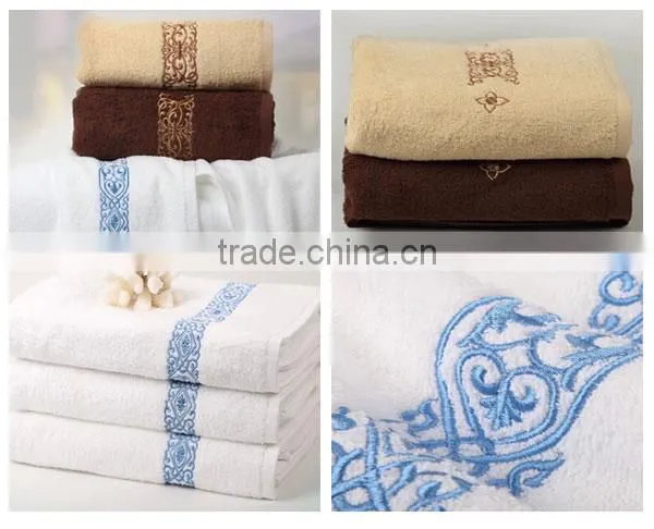 100% cotton customized cotton bath towel hotel towel