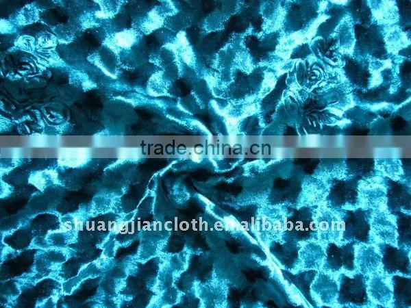 Polyester Spandex Velvet Fabric