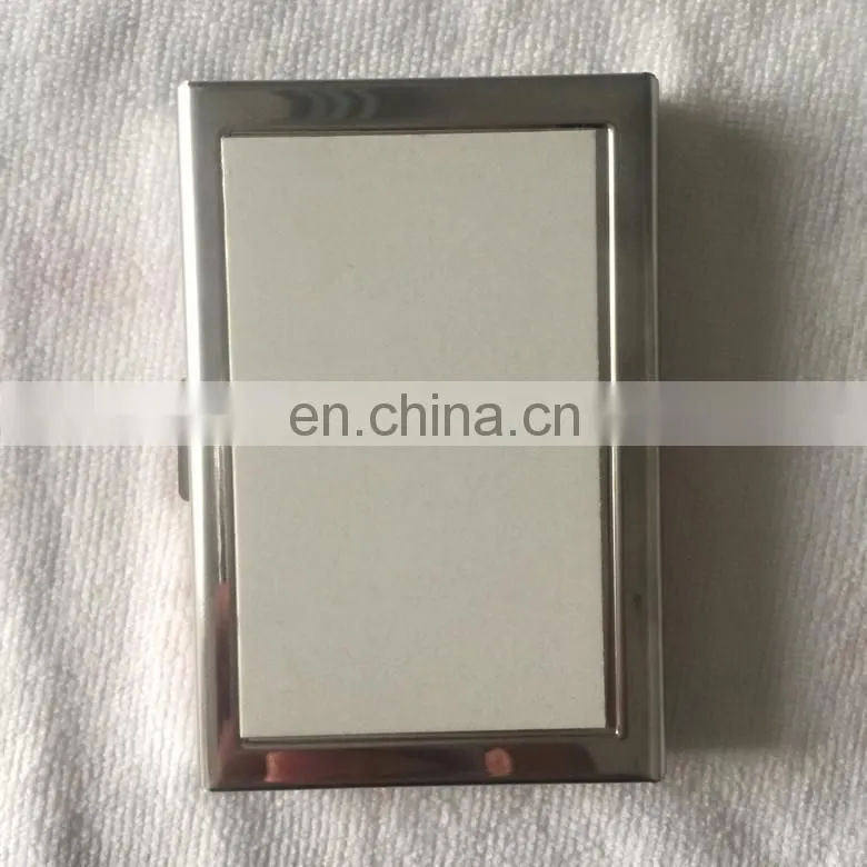 Name card case with aluminum sheet for sublimation
