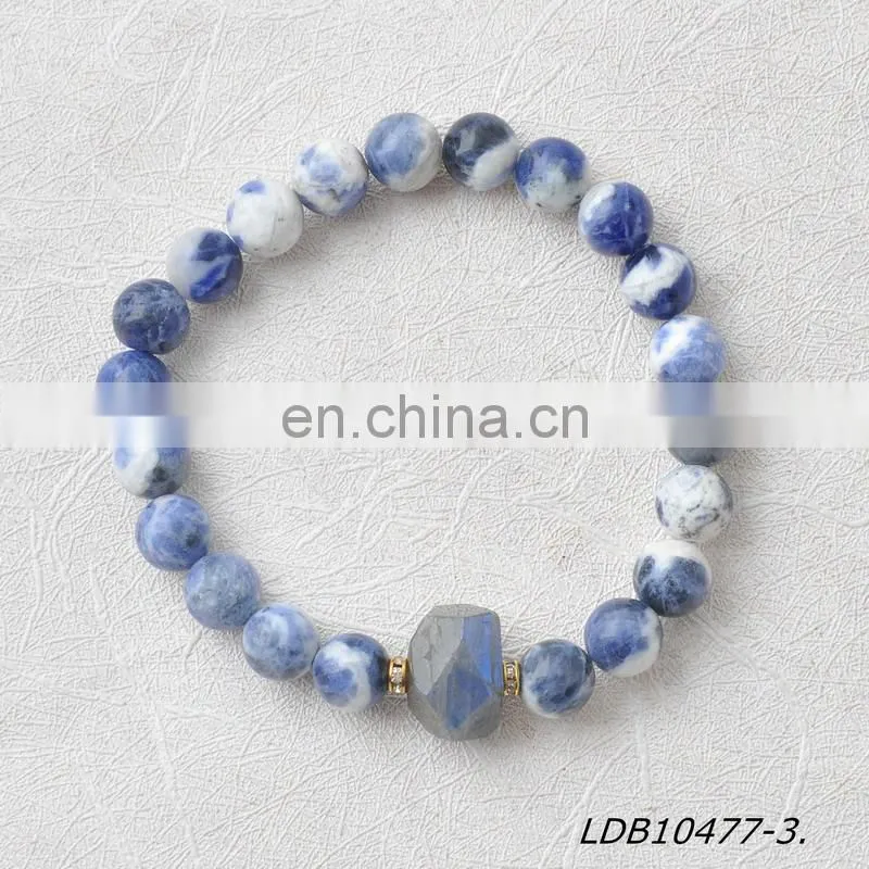 Elastic Stretch Semi-precious Stone Bracelets
