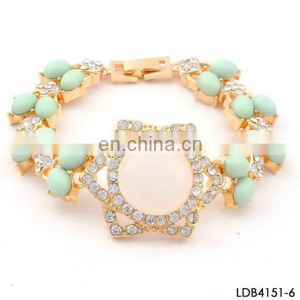 Pineapple charm elastic cord bracelet
