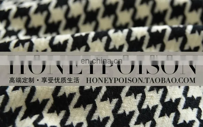 2014 best selling houndstooth velour woollen coat