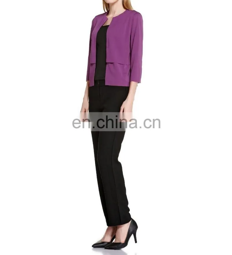 2016 New arrivel office uniform designs for women pants and blouse