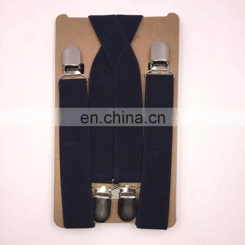 wholesale low MOQ cheap 2.5cm elastic suspenders