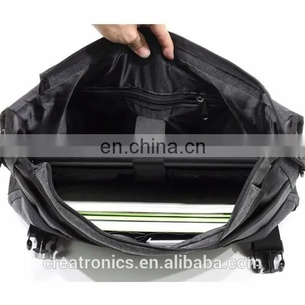 Computer Custom Laptop Bag New Products Black Canvas Felt Shoulder Bag For Men Computer Portable Game Bag