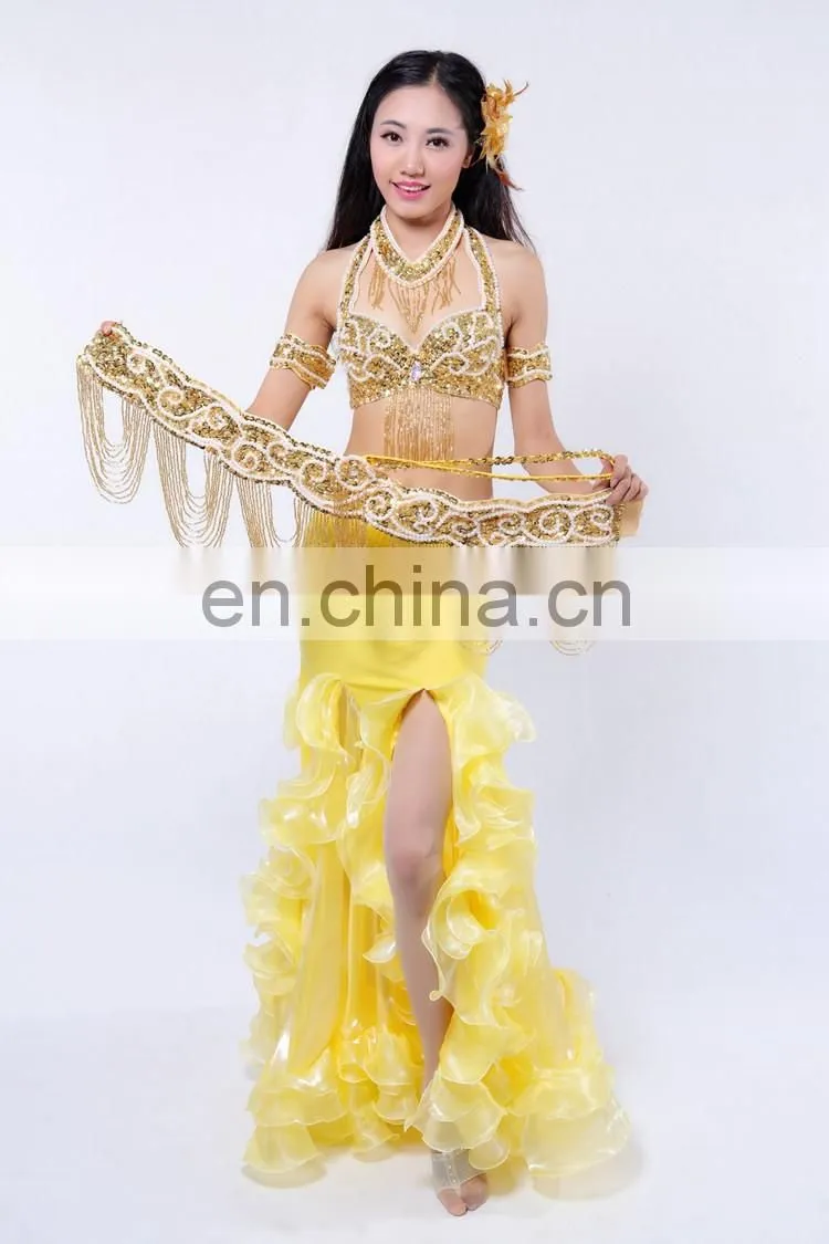 Beading tassel sequins sexy austrial bellydance costumes