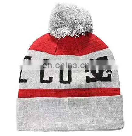 Wholesale men's merino wool knit beanie hat