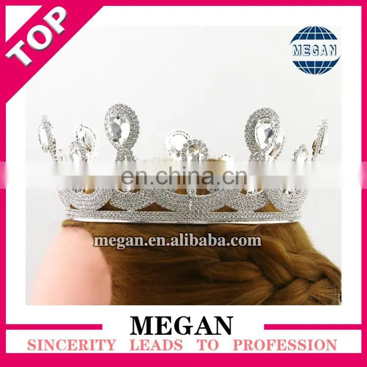 Bridal wedding prom princess rhinestone crystal headband crystal pageant crowns
