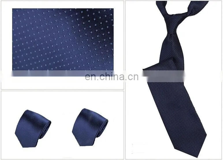 hot sale skinny dark blue stripe women's necktie