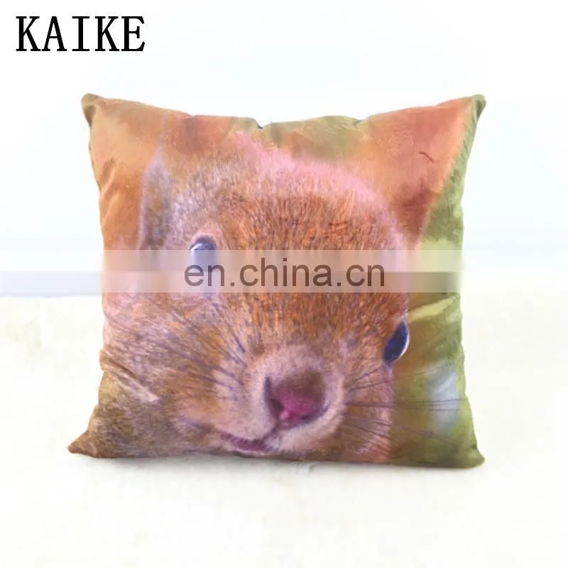 Custon fashion soft printing plush dog cushion headboard bed