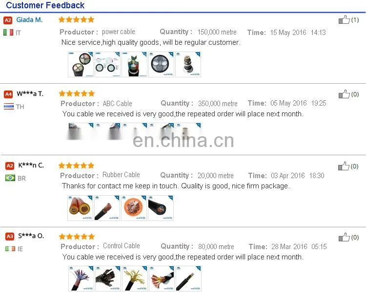 PRC CABLE 3*35+54.6+16 3*70+1*54,6+1*16mm2 west africa overhead cable