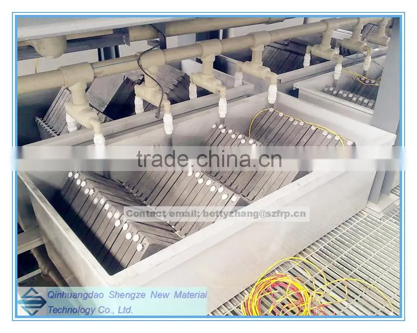 FRP reaction box, surface gel coat fish tank, GRP frp tank