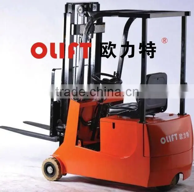 Three wheels battery operated container lift forklift