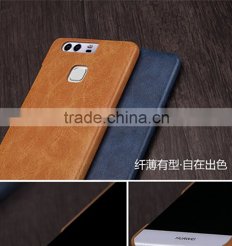 2016 New MOFi Case Housing for Huawei P9 , Mobile Handset Coque Leather Back Cover for Huawei P9