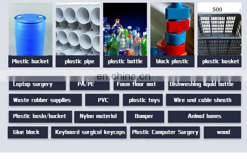 500 Factory Outlet Large Plastic Shredder Waste Plastic Powerful Shredder Heavy Duty Industrial Trash Can Crusher