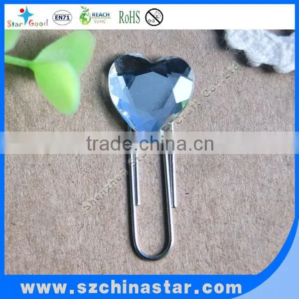 New design diamond paper clip promotional gift