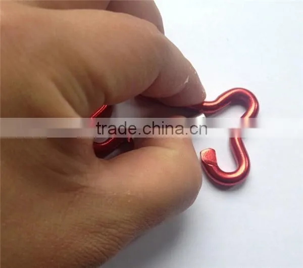 Different shapes climing aluminium carabiner snap hook