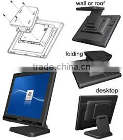 9.7" 5-Wire Resistive Monitor With DVI, VGA & AV Input