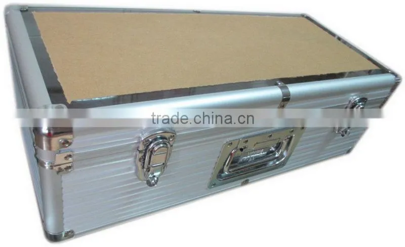 professional aluminum profile waterproof shell 12 bottle wine case with lock and handle