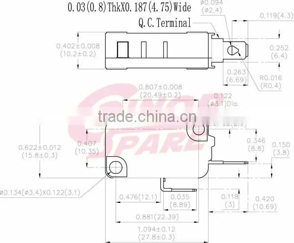 China supplier economic small micro switch module