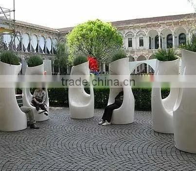 planter public chair sculpture