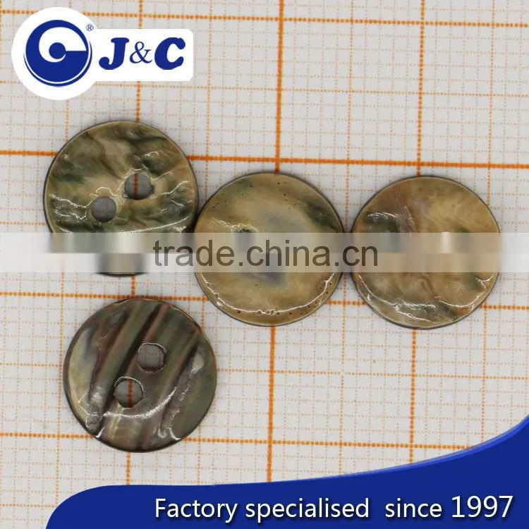 2015 OEM brown color cat eye shell button