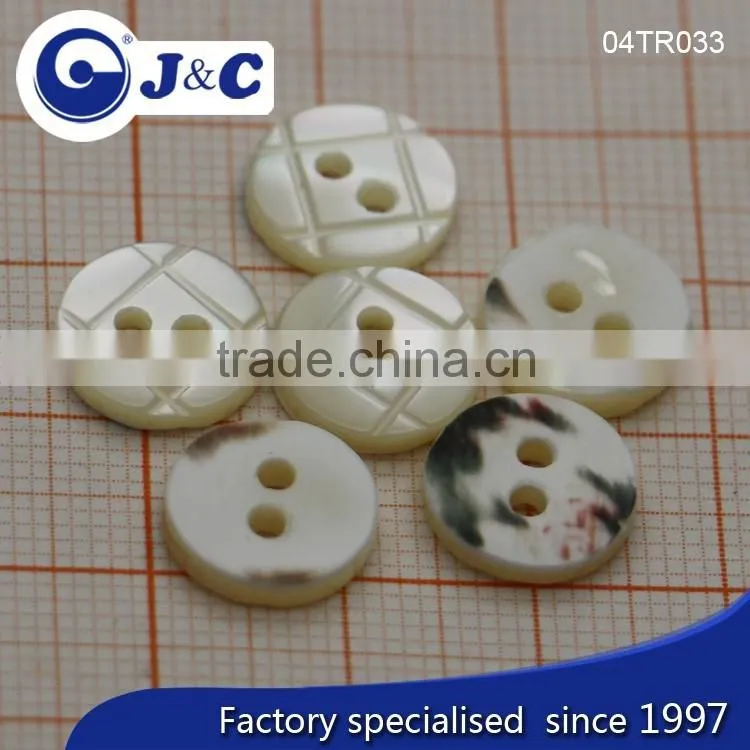 J&C Trocas shell buttons for fashion shirt.TR033,034