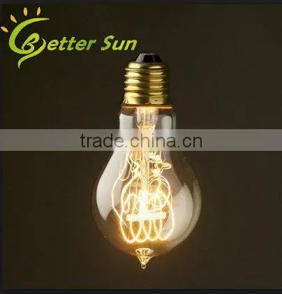 Glass Shade Vintage Edison Light Bulb Wall Lamp