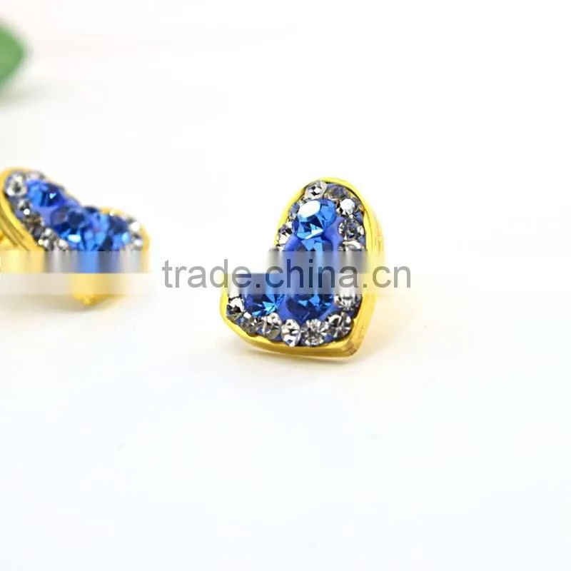 Brazilian Gold Jewelry Wholesale Gemstone Jewelry Colored Rhinestone Jewelry Set