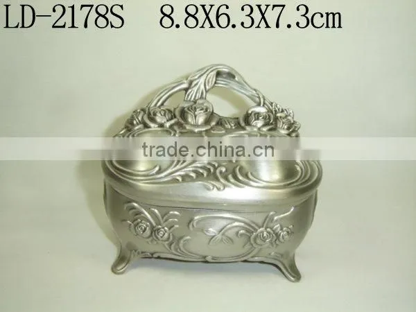 Delicate Classic Metal Trinket Box(LD-2178M)