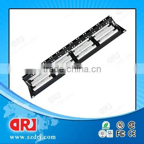 china supplier 2U cat5e UTP RJ45 48 ports patch panel