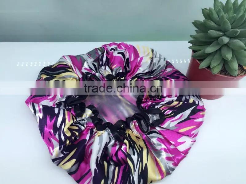 leopard printed shower cap