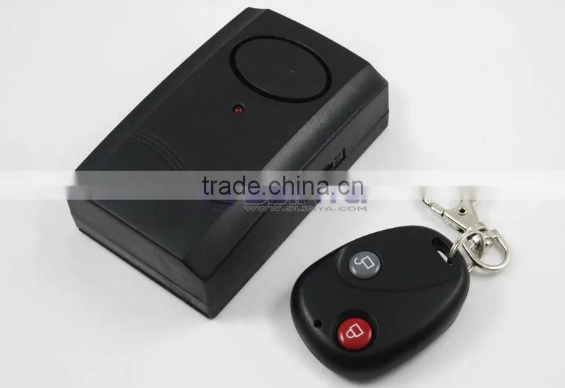 9V Battery 120DB 433MHZ Remote Control Vibration Door Window Alarm