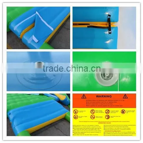 2014 cheap commercial inflatable floating island for kids and adults / inflatable water park games