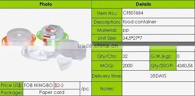 Plastic Food Storage Container