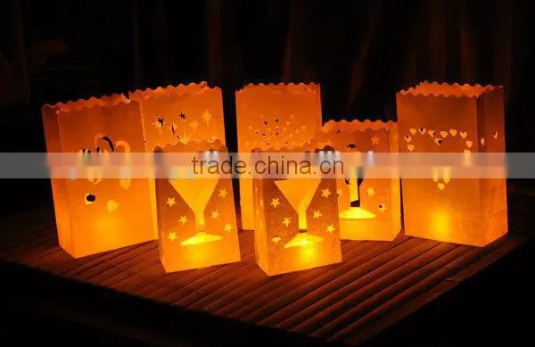 Tea light Holder Luminaria Paper Lantern Candle Bag For Christmas Party Wedding Decoration Products