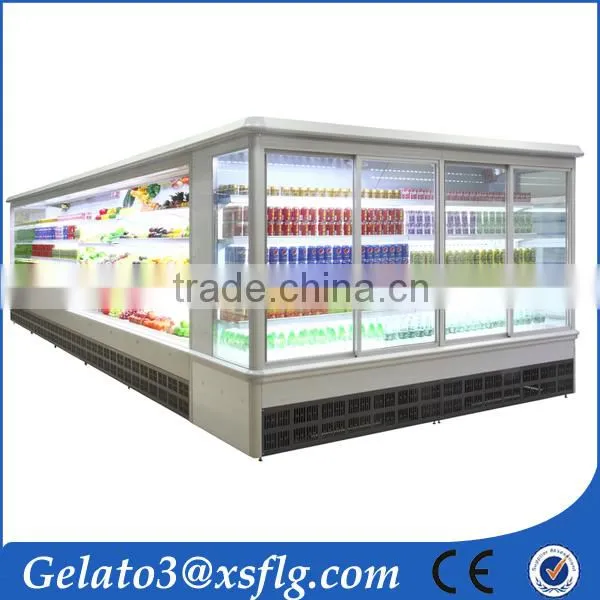 Freezer showcase machine supermarket display