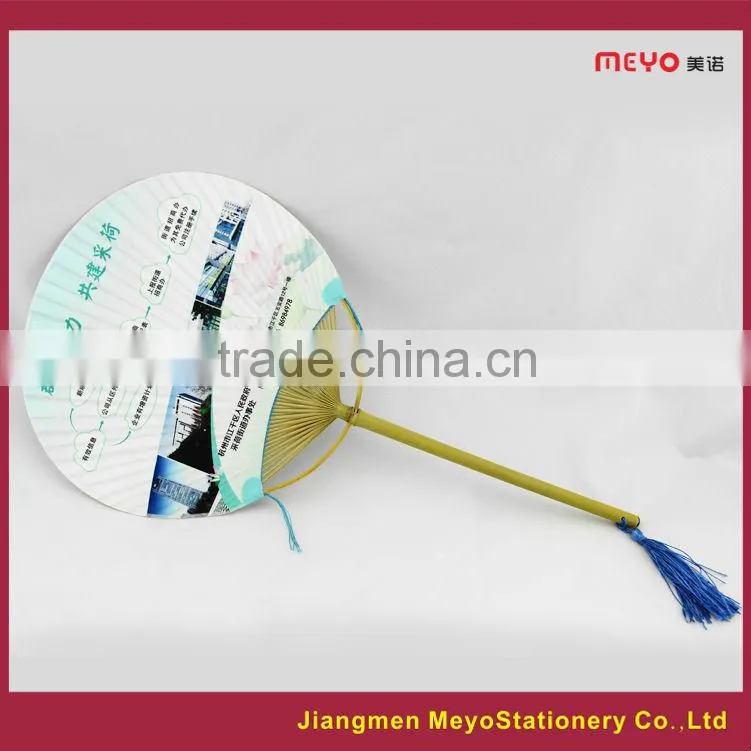 2015 Commercial Decorative Art handmade Hand Fan for sales advertising