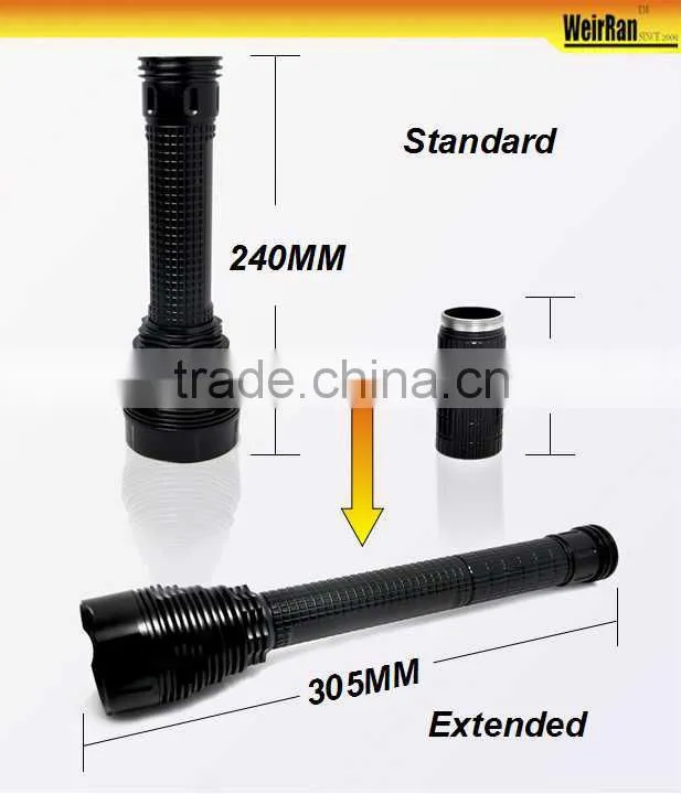 (130219) Top Selling 8000 lumen Outdoor Aluminium High Power Beam Flashlight
