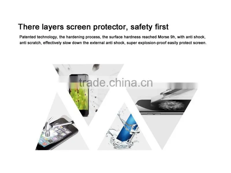 Factory price mobile accessories high clear 0.33mm Anti-scratch Anti- broken tempered glass Screen
