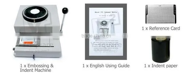 plastic card emboser for number