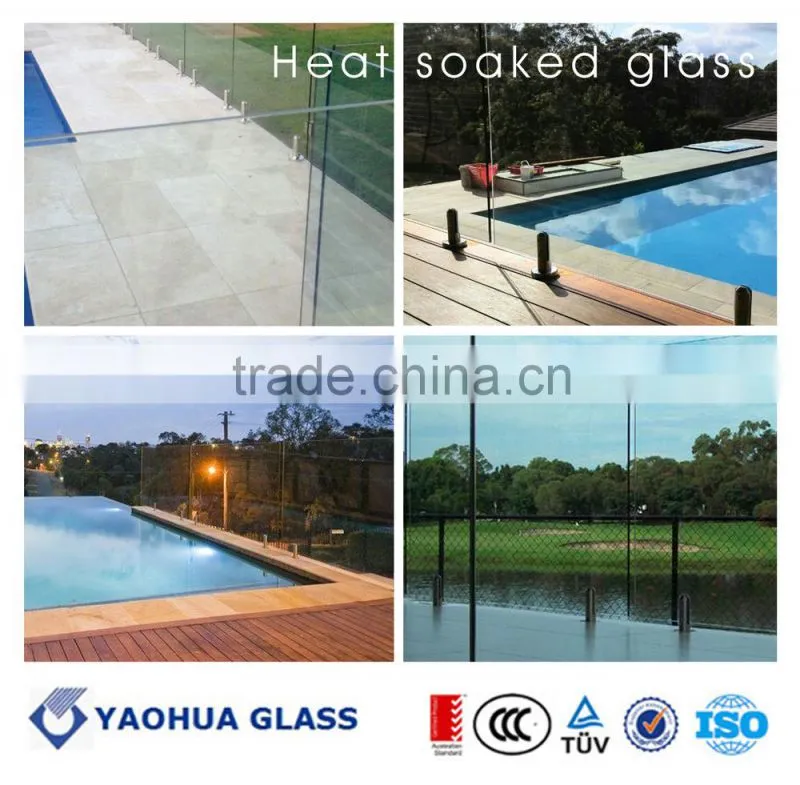 glass fence 12mm toughened glass price