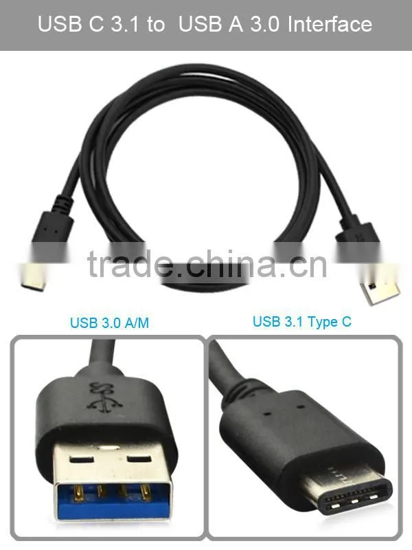 USB C 3.1 to USB A 3.0 Type-C Charger Cable