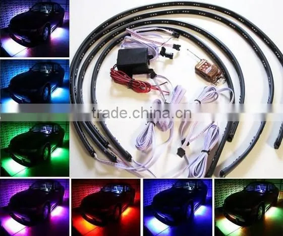 LED Undercar Underbody Underglow Kit Neon Strip Car Body Glow Light