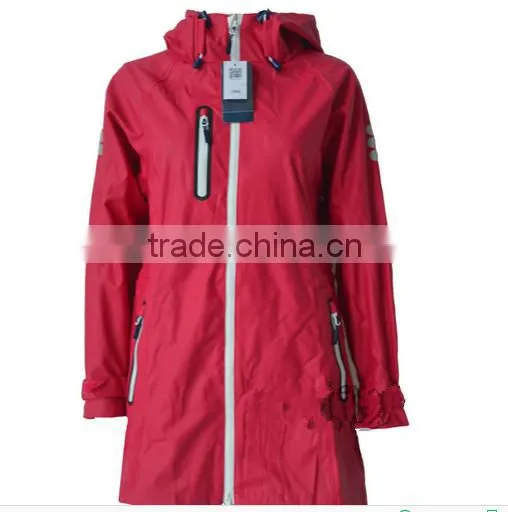 women fashion PU raincoat high quality