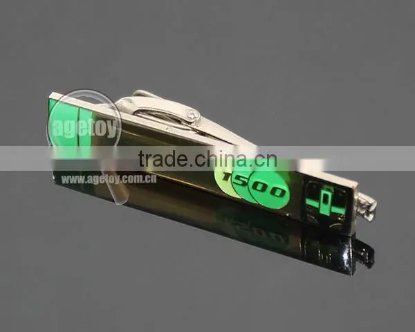 Japan Train Company Souvenir Zinc Alloy Print Logo Engraved Name Metal Custom Tie Clips
