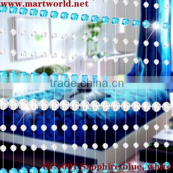 Crystal beads curtain for room decoration, bead curtain for wedding occasion decoration (CC-001)