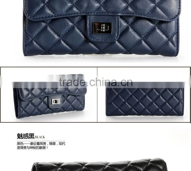 Goat leather wallet Custom new arrival ladies purse, money bag woman wallet, lady wallet
